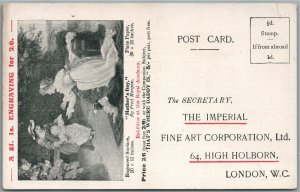HIGH CLASS ENGRAVINGS ADVERTISING ANTIQUE POSTCARD