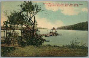 EAST LYME CT GOLDEN SPUR PARK ANTIQUE POSTCARD