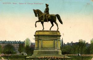 MA - Boston. Statue of George Washington