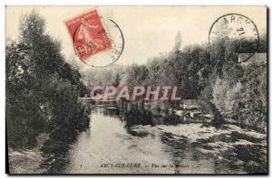 Old Postcard Arcy On Cury the river view