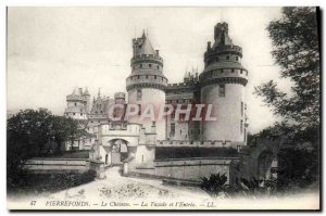 Old Postcard Pierrefonds Chateau La Facade And I & # 39Entree