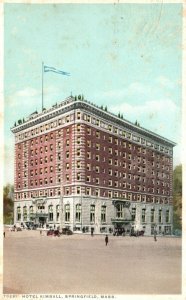 Vintage Postcard 1922 Hotel Kimball Springfield Massachusetts Detroit Publishing