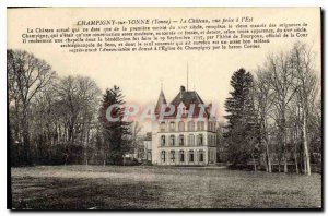 Old Postcard Champigny sur Yonne (Yonne) Le Chateau