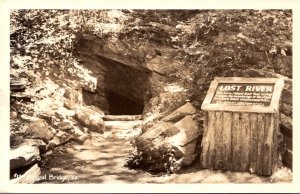 Virginia Natural Bridge Lost River Real Photo