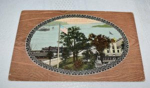 Hudson River Claremont Riverside Drive Postcard E. L. Theochrom Serie 1168