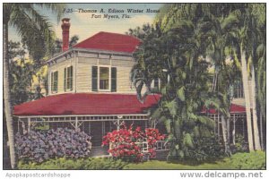 Thomas A Edison Winter Home Fort Myers Florida Curteich