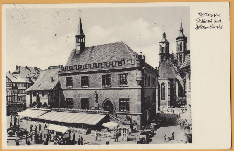 Gottinger, Germany-Rathaus und Johanniskirche-Town Hall and St. John's Church-53