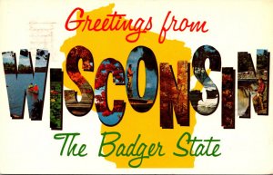 Wisconsin Greetings From The Badger State 1967