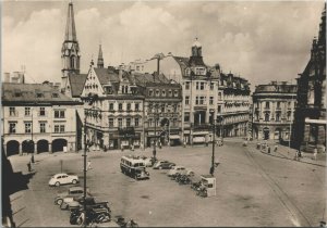 Czech Republic Liberec Namesti Bojovnika za mir Vintage RPPC BS19 