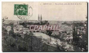 Postcard Old Saint Lo Fue general management of the Vire Edges