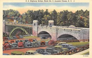 Us Highway Bridge Ausable Chasm, New York NY s 