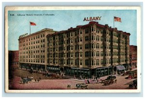 C 1910-20 Buggies Albany Hotel, Denver Colorado Postcard F80 