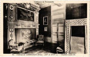 CPA Chateau de CARROUGES - Chambre Louis XI. (195503)