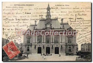 Postcard Old Levallois Perret The Hotel de Ville