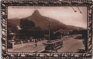 South Africa Main Road and Lion's Head Sea Point Cape Town Vintage RPPC C149