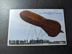Mint France Aviation Postcard Camp Mailly Captured Observation Balloon