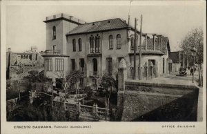 Barcelona Spain Ernesto Baumann Office Bldg Vintage Real Photo Postcard