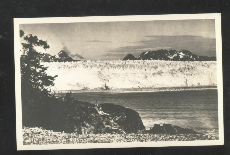 COLUMBIA GLACIER ALASKA S WILLIAMS VINTAGE REAL PHOTO POSTCARD