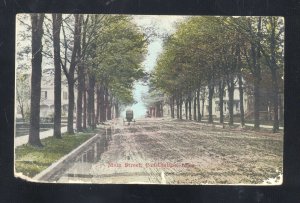 CONSTANTINE MINNESOTA MAIN STREET SCENE RESIDENCE VINTAGE POSTCARD 1910