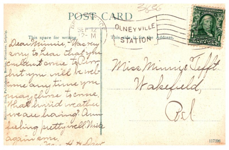 Rhode Island Providence  Hunts Falls Rustic Bridge