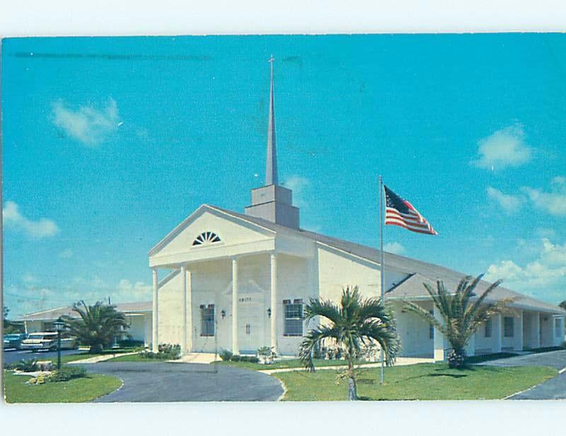 Pre-1980 CHURCH Pompano Beach - Near Hillsboro Inlet & Fort Lauderdale FL A8929