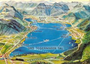 BR87926 das tegernseer tal map cartes geographiques germany