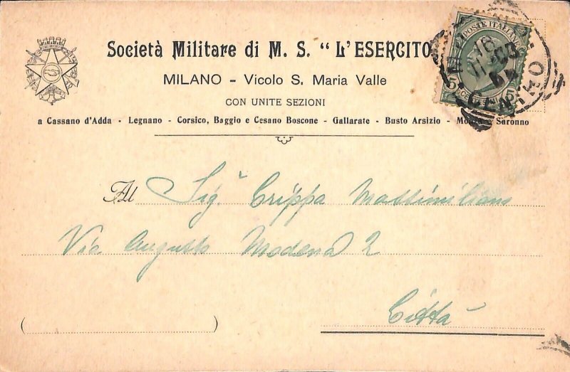 ab1776 - VINTAGE POSTCARD - MILAN City : Advertising -