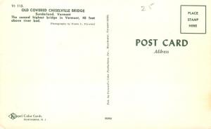 Chiselville Covered Bridge - Sunderland VT, Vermont