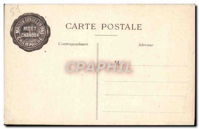 Old Postcard Dom Perignon Cellerier of & # 39abbaye d & # 39Hautvillers Creat...