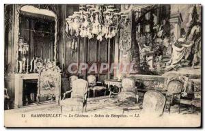 Old Postcard Rambouillet The castle Reception furniture