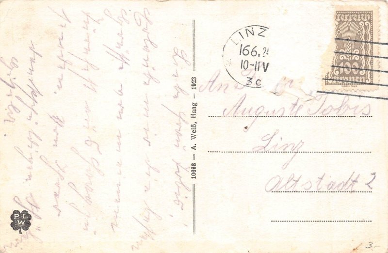 C041 Austria, Haag General view 1923 vintage postcard