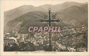 Old Postcard Thann View from the Cross Raugen