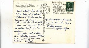 BF31060 saint jean pied de port ship la montee  a la cit france front/back image