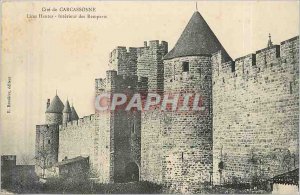 Old Postcard Cite Carcassonne Strings High Interior Remparts