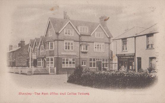 Shenley Hertfordshire Village Royal Mail Post Office Rare Antique Postcard