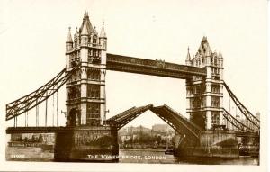 UK - England, London. The Tower Bridge     *RPPC