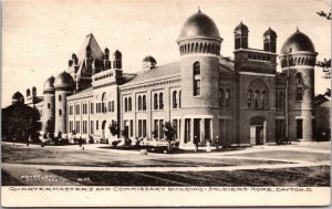 Postcard Quartermaster's and Commissary Bldg Soldiers' Home Dayton, Ohio~139918