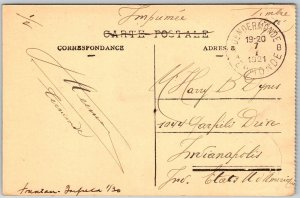 Termonde Belgium 1921 Postcard Entree De La Ville