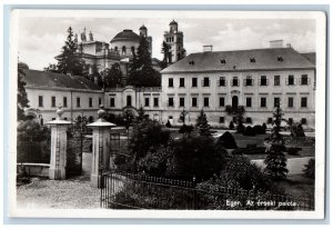 Eger Hungary Postcard The Erseki Palace c1930's Vintage Unposted RPPC Photo