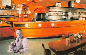 PORTLAND, OR  Oregon    OYSTER BAR RESTAURANT Interior View    Roadside Postcard