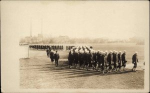 WWI Cambridge MA Harvard University Sailors Real Photo Vintage Postcard