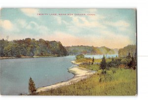 New Canaan Connecticut CT Postcard 1907-1915 Trinity Lake