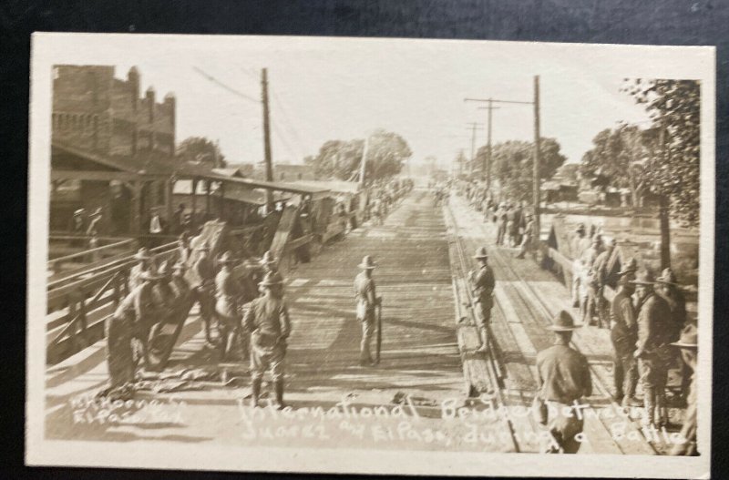 1914 Mint RPPC Postcard US Army Troops Invasion of Veracruz Guarding Bridge