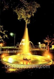 Fountain at Brooks Beach - Lake Okoboji, Iowa IA