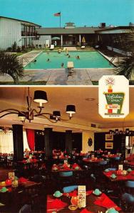 PASCAGOULA, MS Mississippi HOLIDAY INN Pool~Dining Room ROADSIDE Chrome Postcard