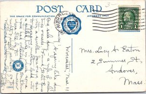 Postcard HOTEL SCENE Worcester Massachusetts MA AK5859