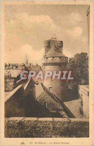 Old Postcard St Malo Grand Donjon