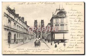 Old Orleans Postcard Perspective of the Rue Jeanne d'Arc