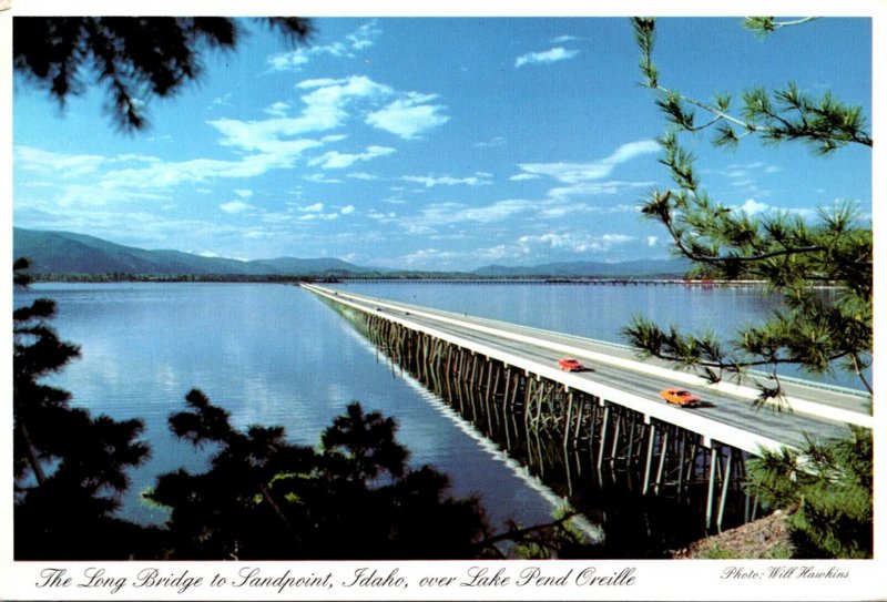 Washington Lake Pend Oreille Long Bridge To Sand Point Idaho