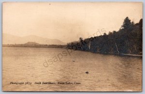 K44/ Twin Lakes Connecticut RPPC Postcard c1910 South East Shore 149